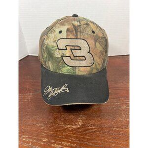 Vintage Dale Earnhardt Camo & Black Competitors View NASCAR Snapback Hat X3